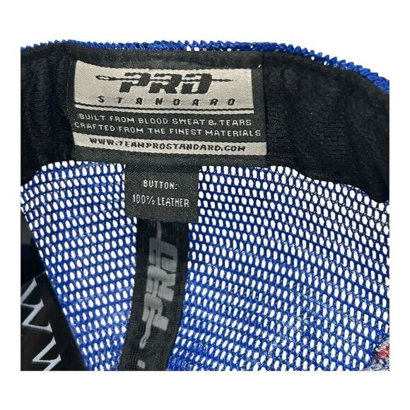 Texas Rangers Blue Trucker Hat Pro Standard Unisex Adjustable Mesh Back Cap - Picture 8 of 8